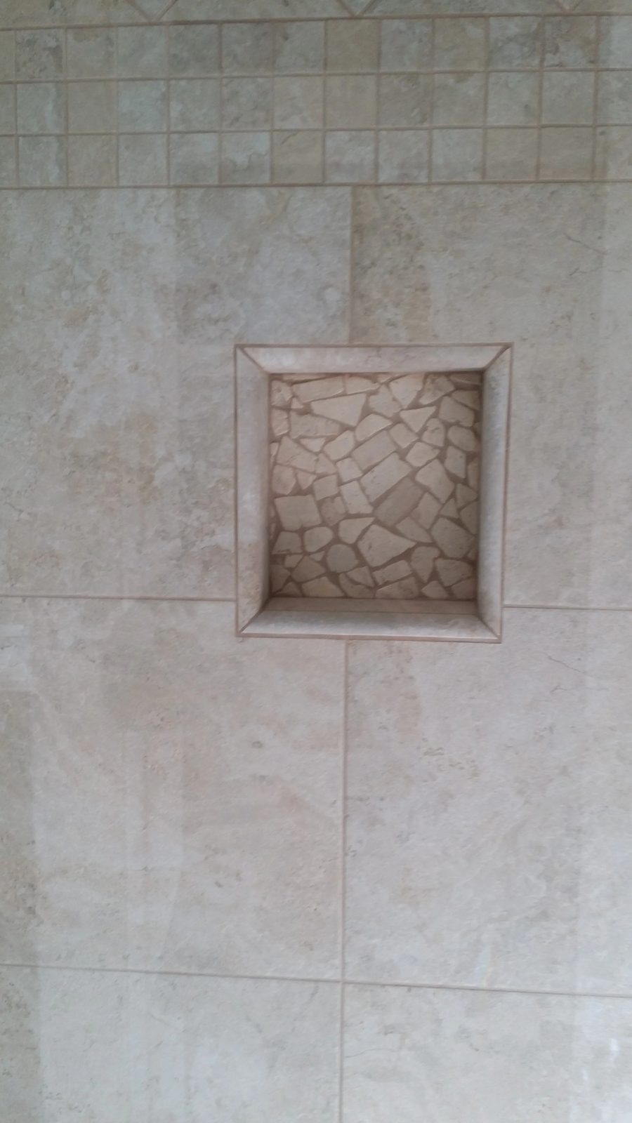 Completed bath remodel with premium finishes