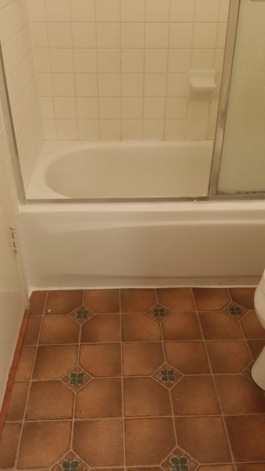 Bathroom remodel showing custom cabinetry