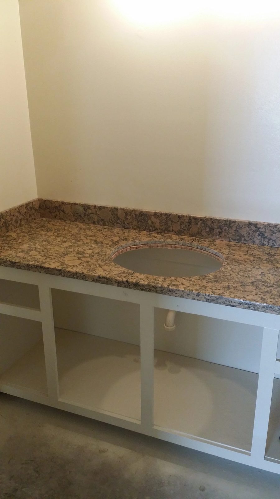 Modern bathroom remodel with recessed lighting