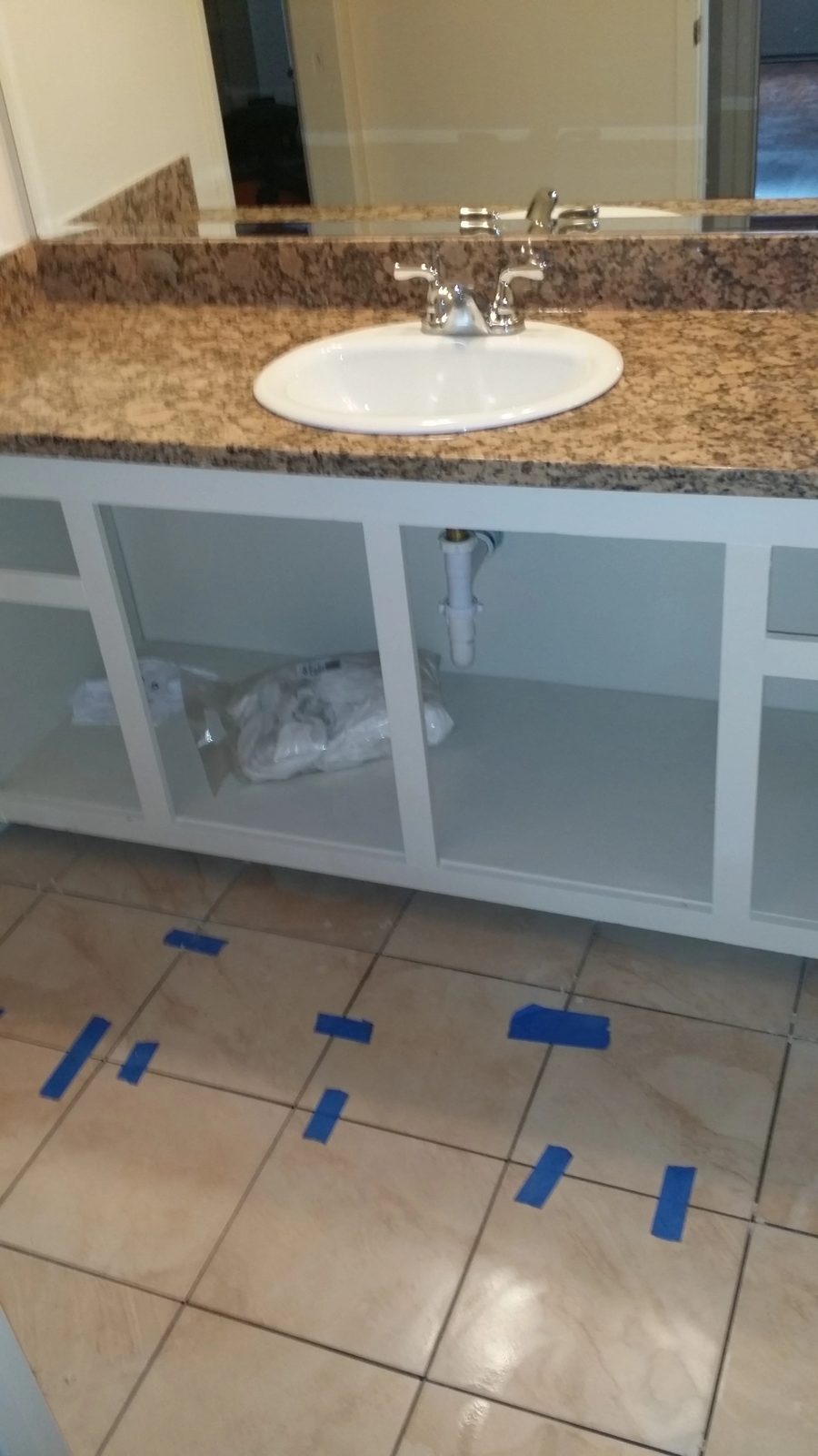 Completed bathroom remodel with quality craftsmanship