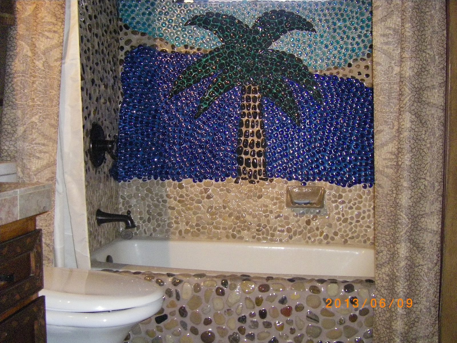 Completed bathroom project with modern design