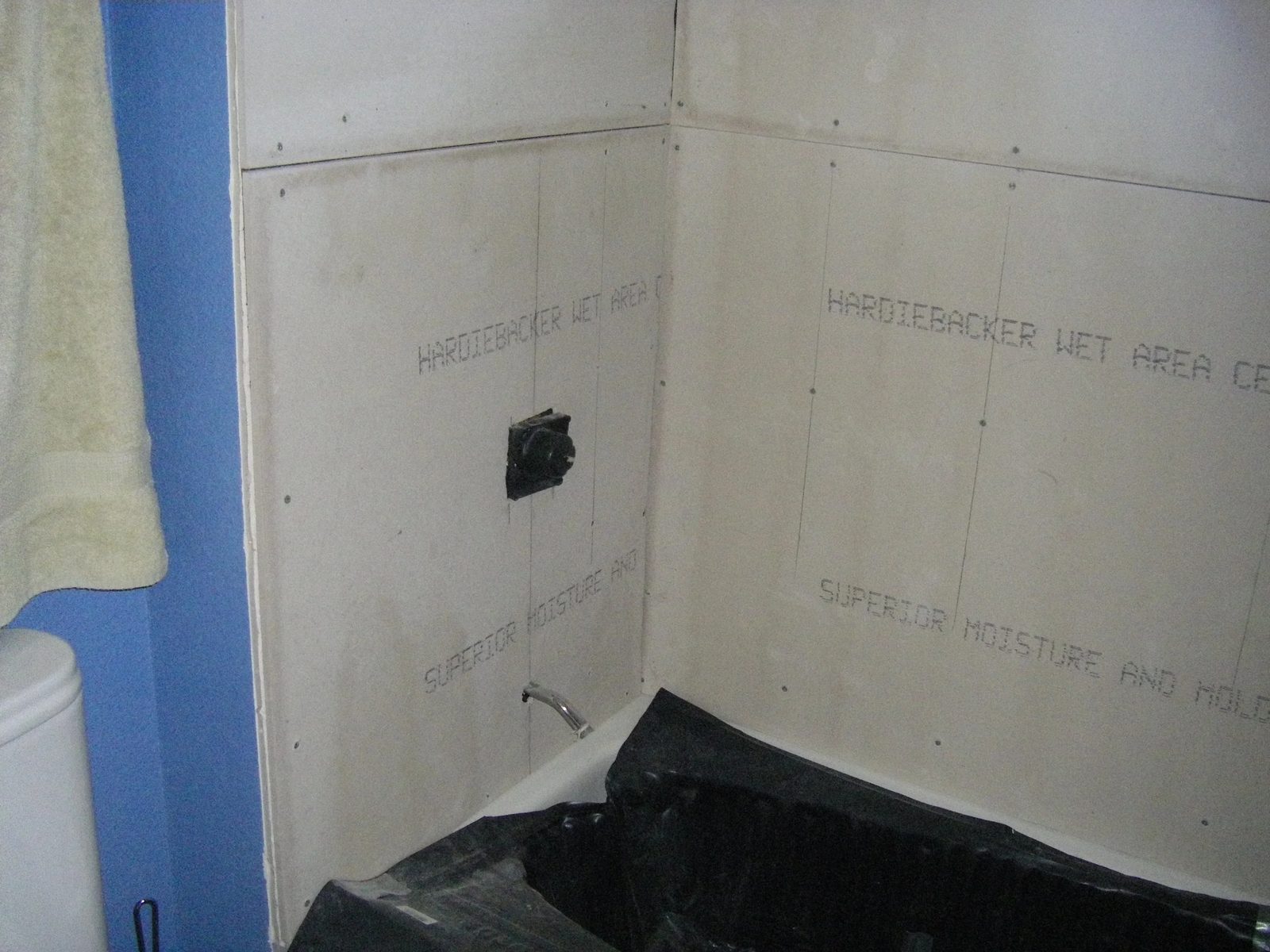 Tile shower surround by licensed contractor