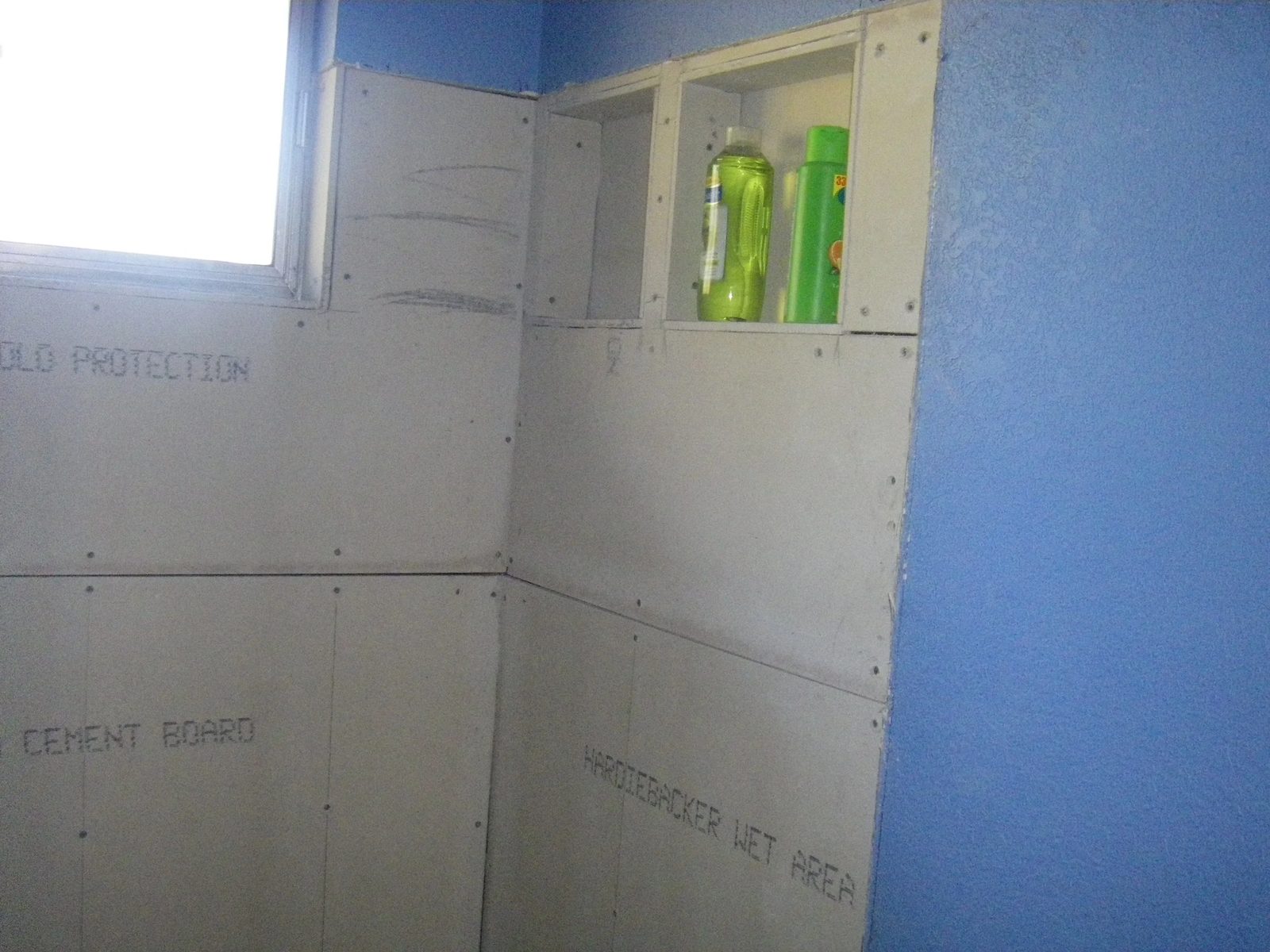 Bathroom floor and wall tile installation