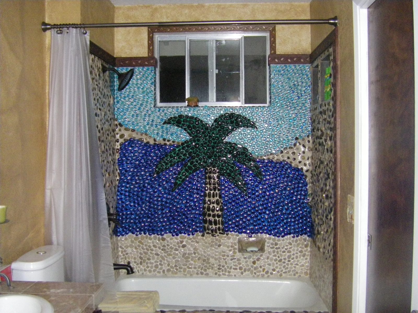 Bathroom tile and fixture renovation