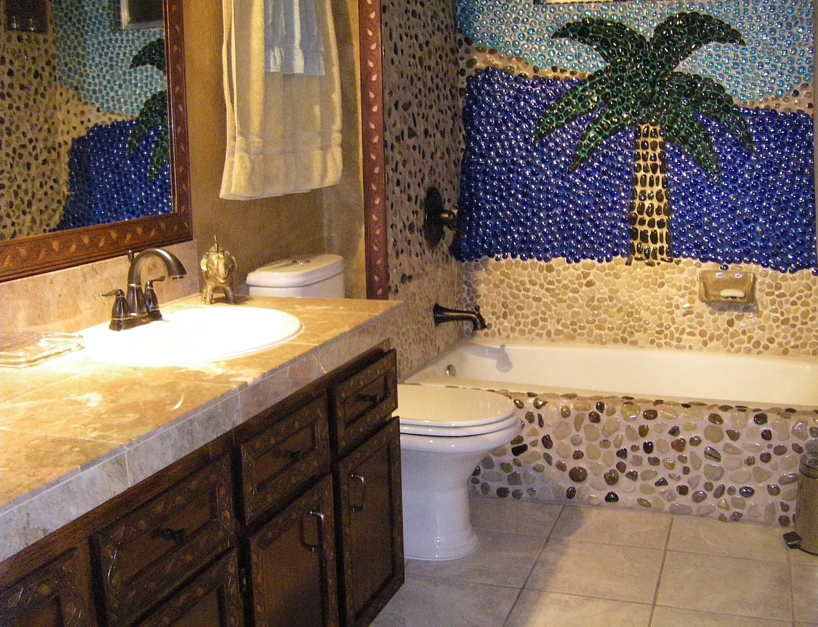 Guest bathroom renovation by Aboveboard Construction