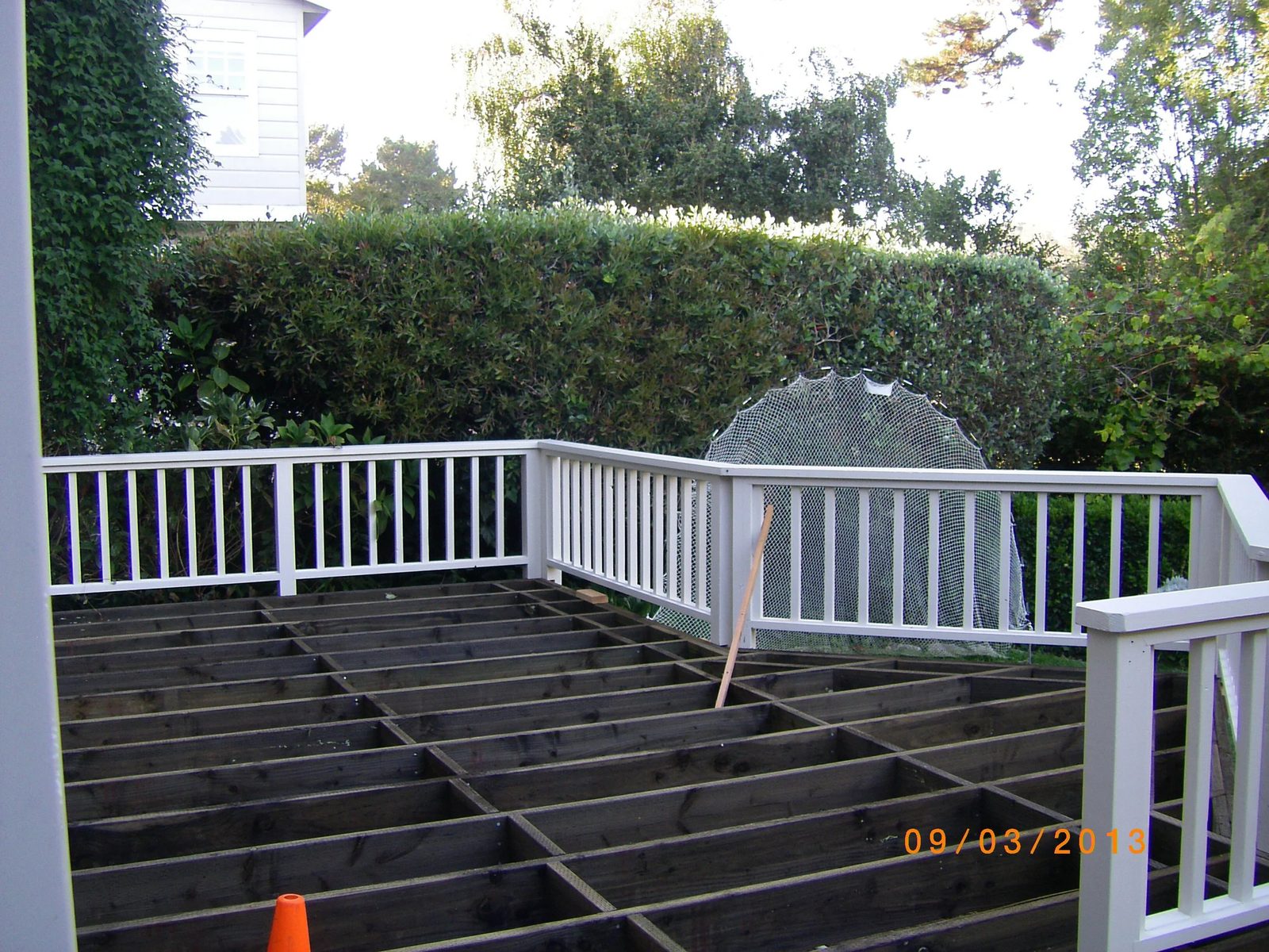 Deck surface and finish work nearing completion