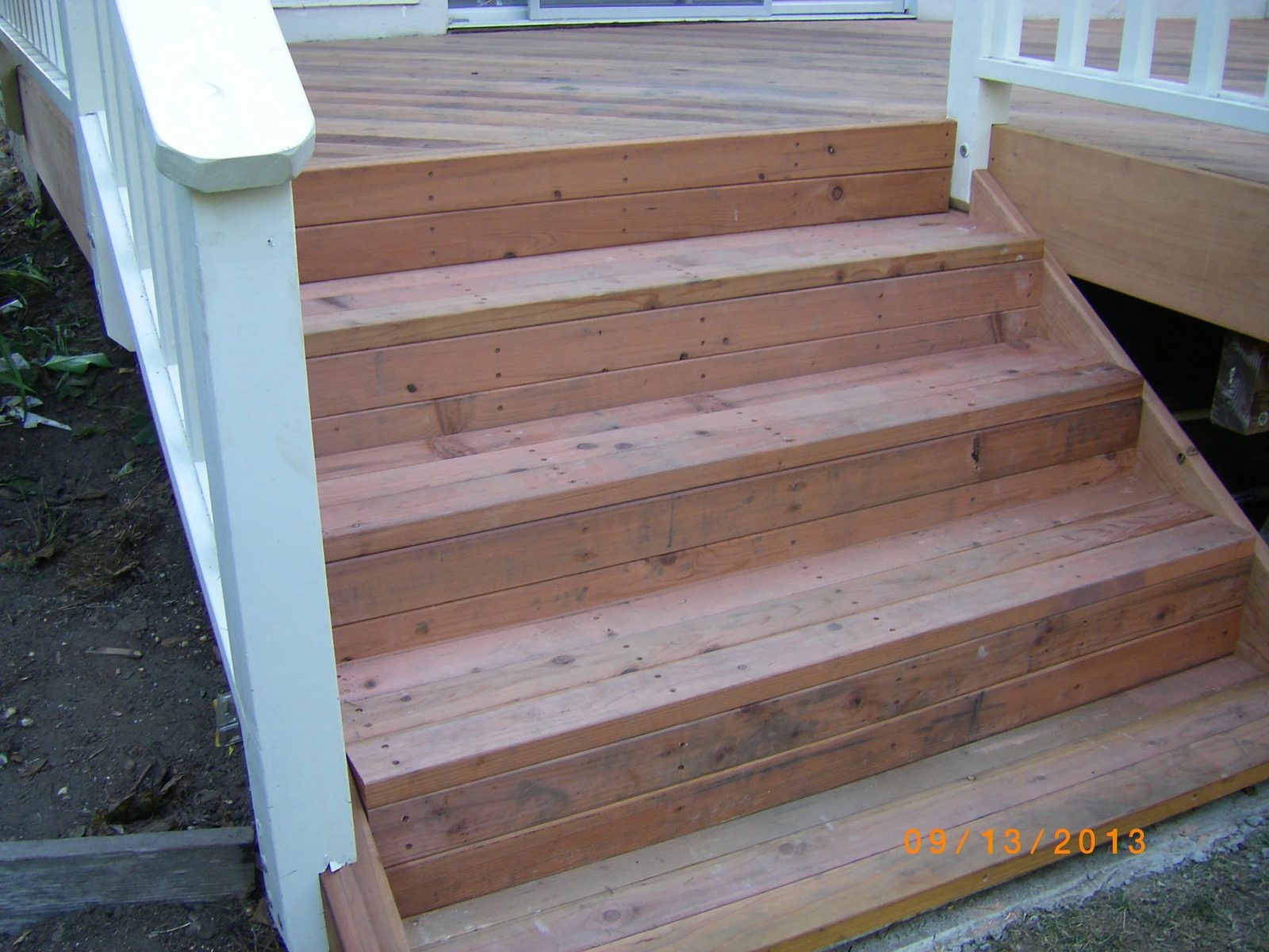 Custom deck project in Scotts Valley residence