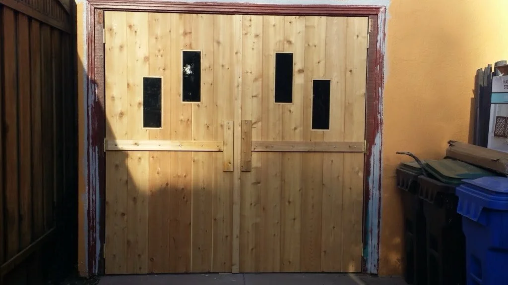 Patio door installation with new hardware