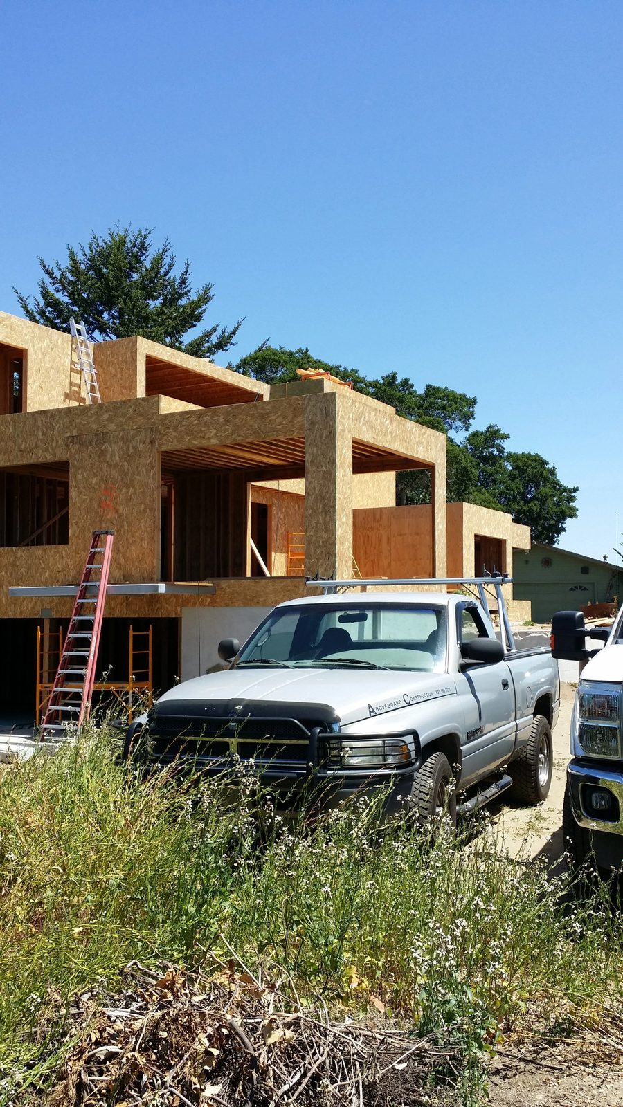 Structural framing for residential addition