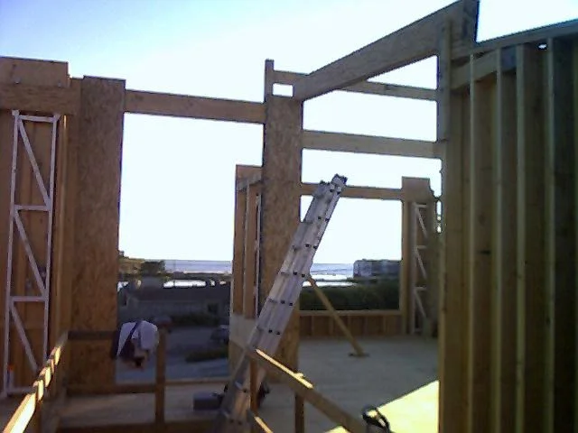 Framing progress on residential project