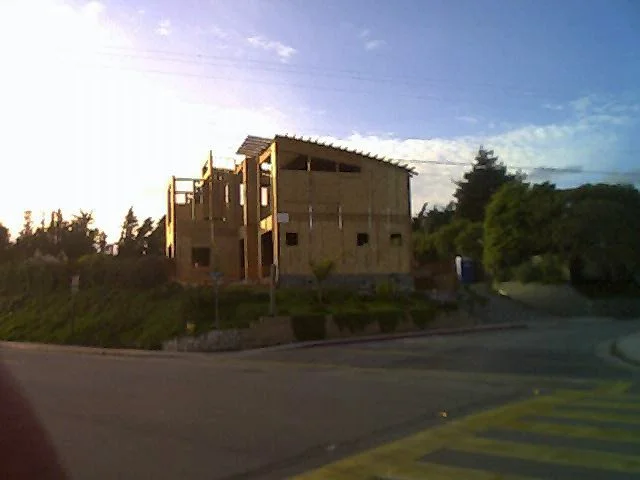 Structural framing for two-story home