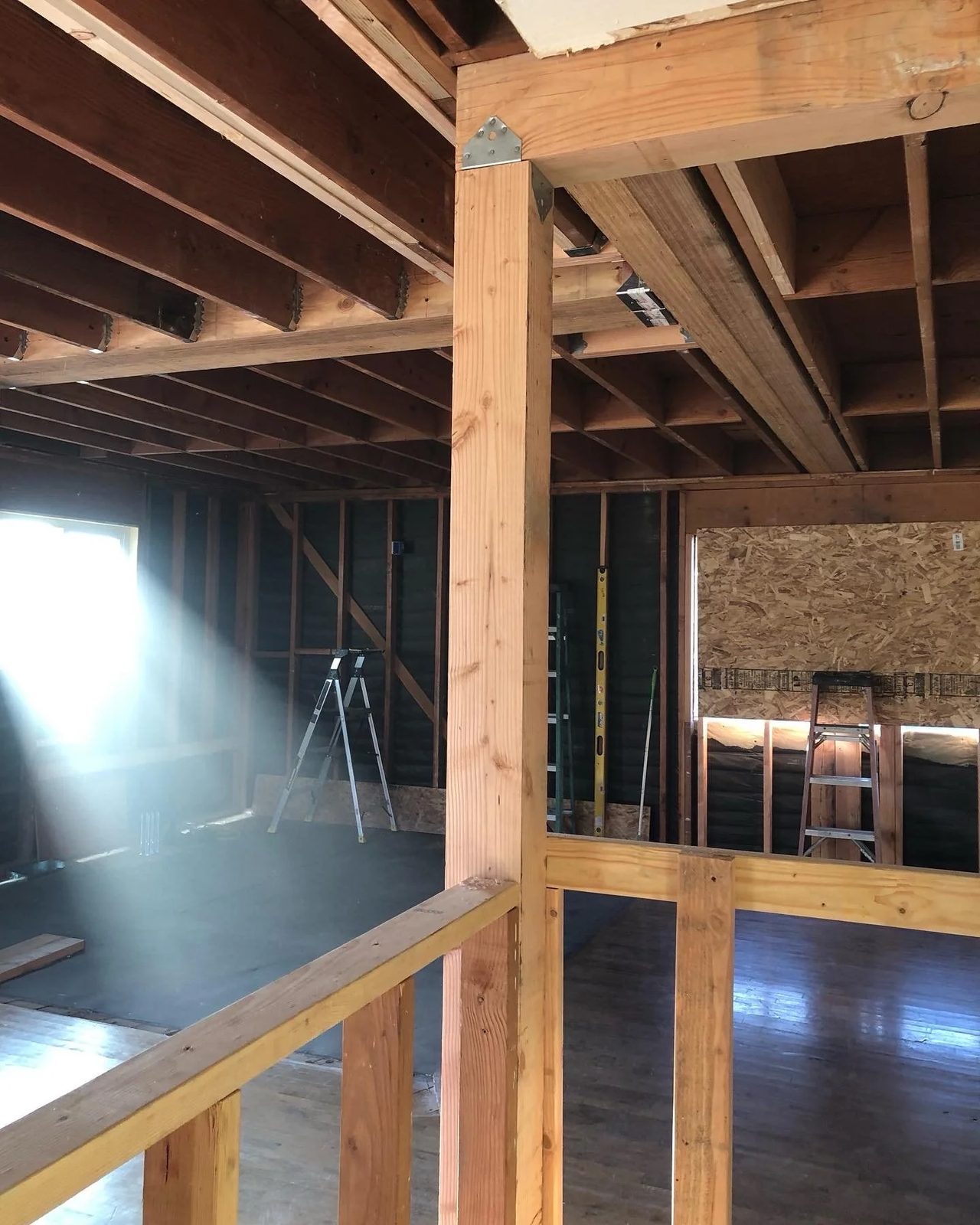 Roof framing and truss installation