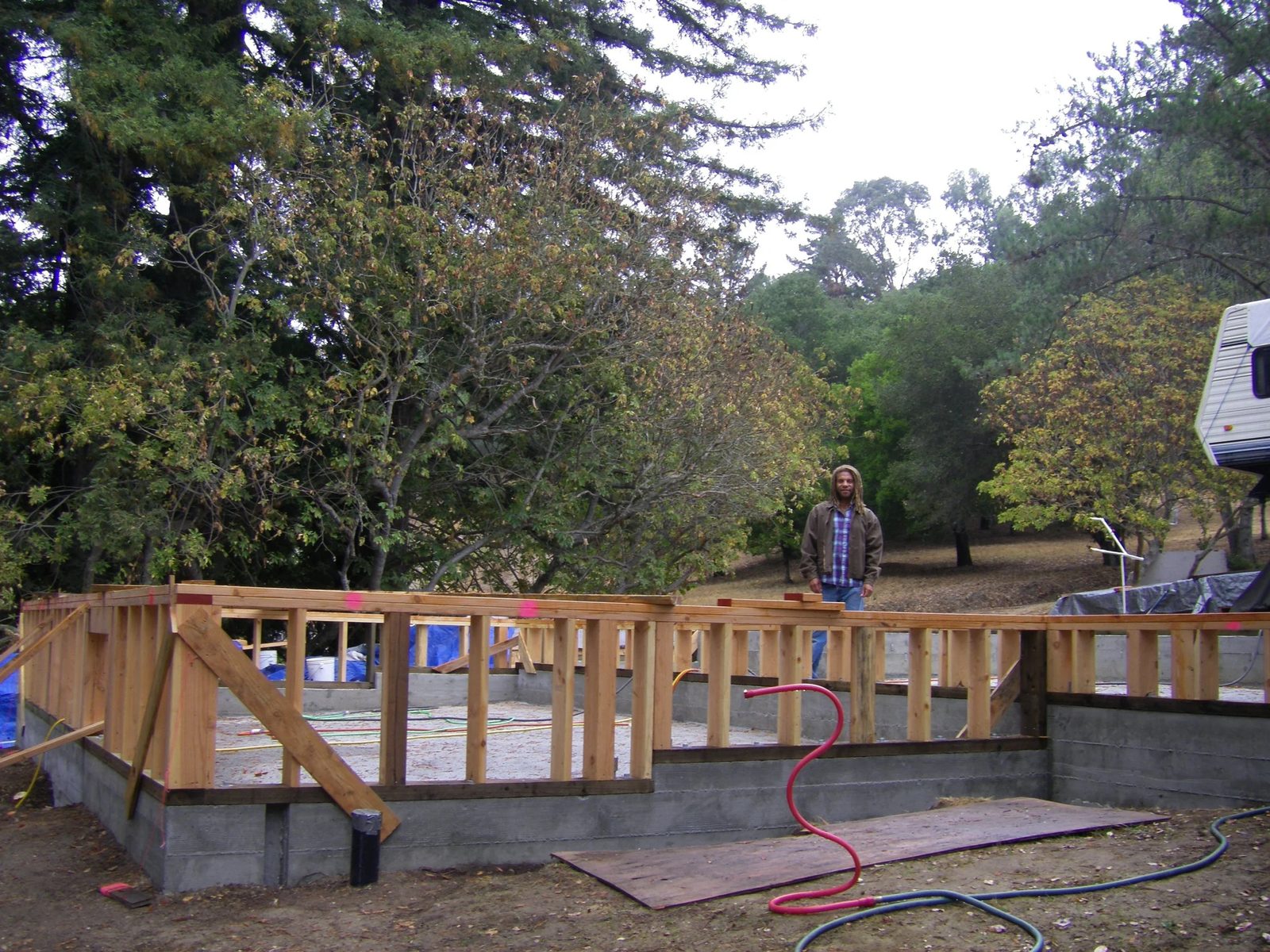 Framing detail for new garage build