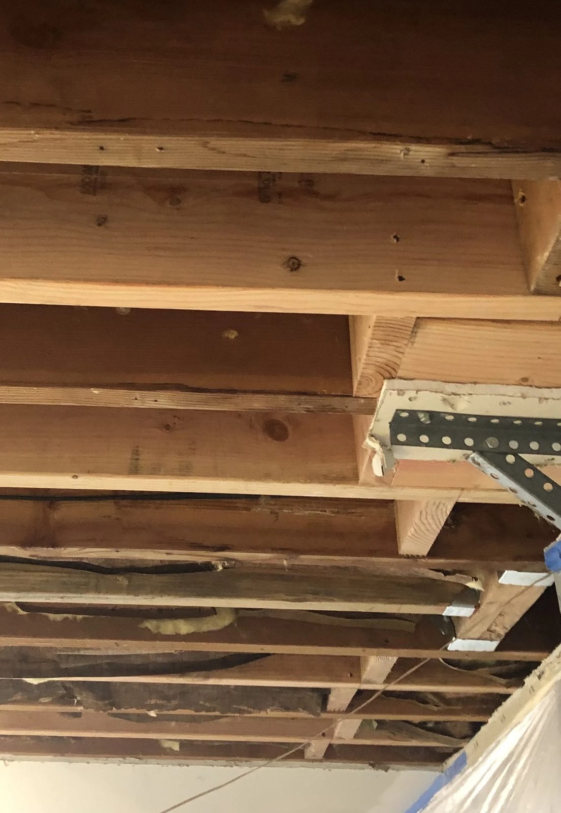 Floor joist installation for new build