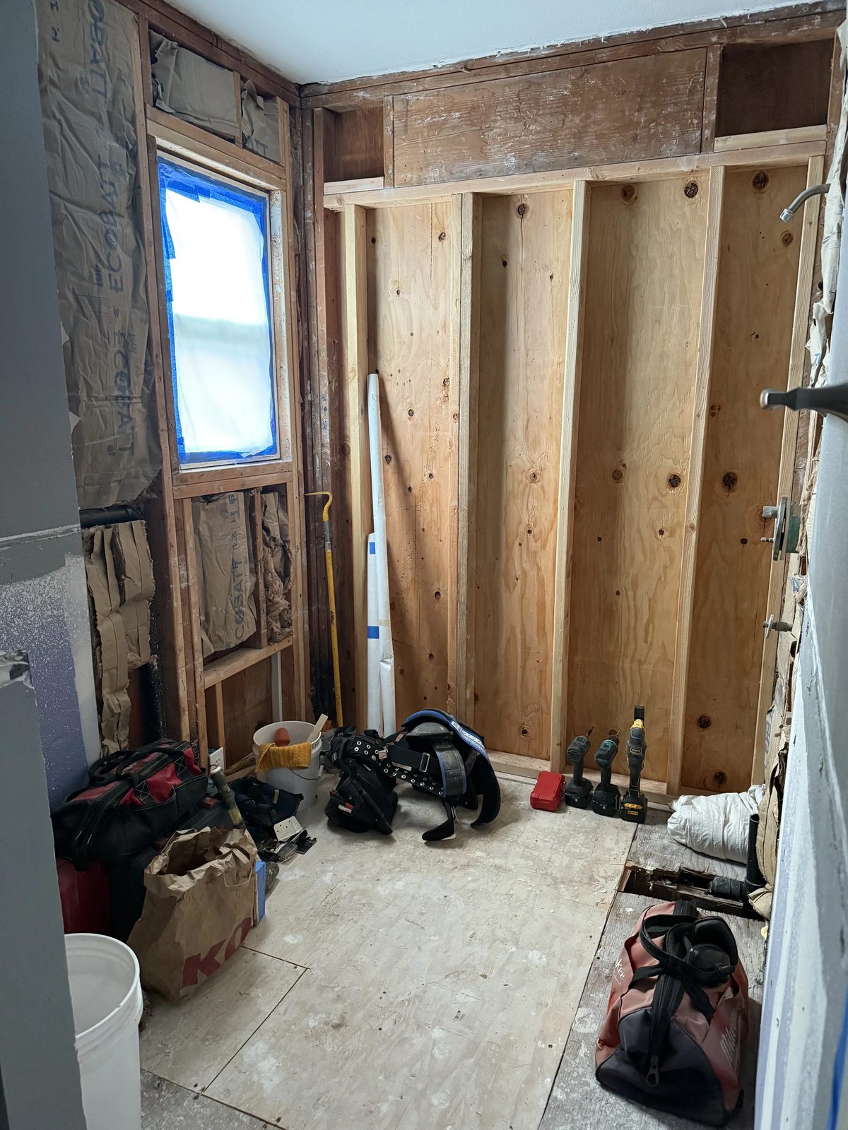 Framing layout for residential remodel