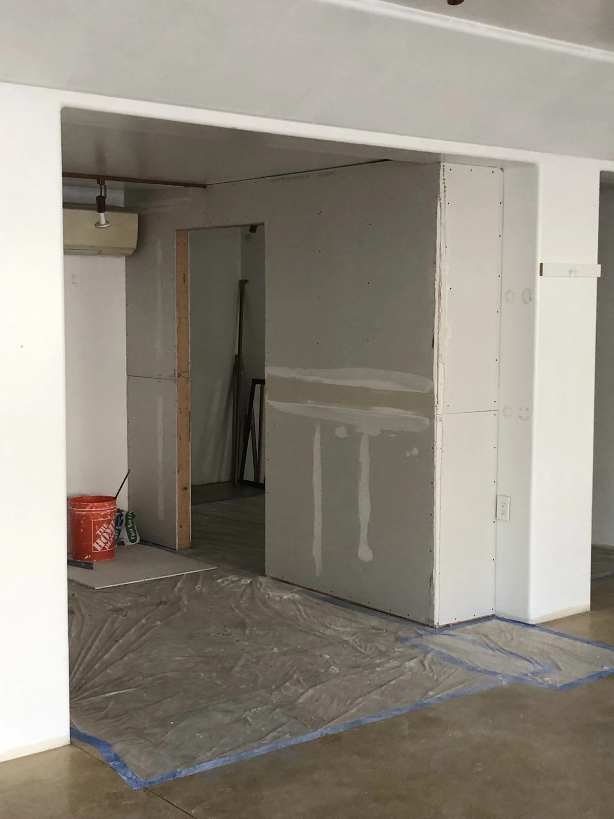 New home framing with subfloor