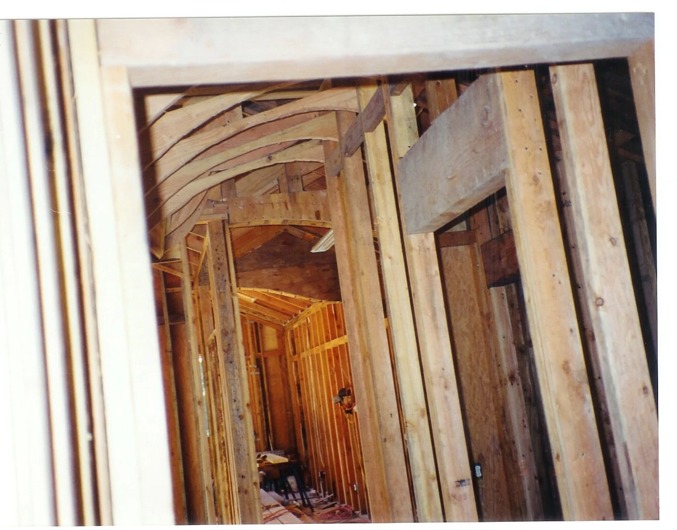 Framing and sheathing on new home