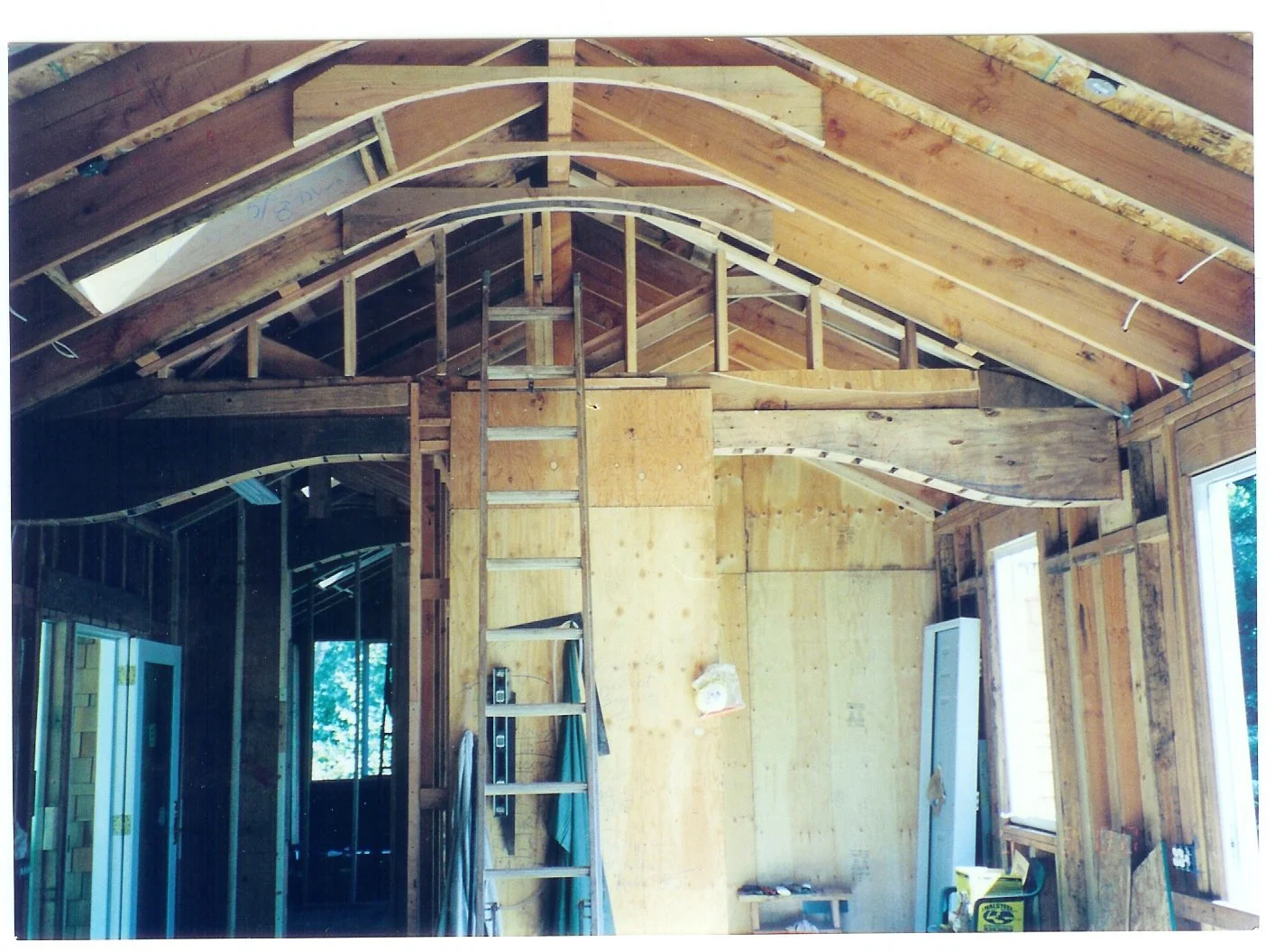 Completed framing for Zayante home
