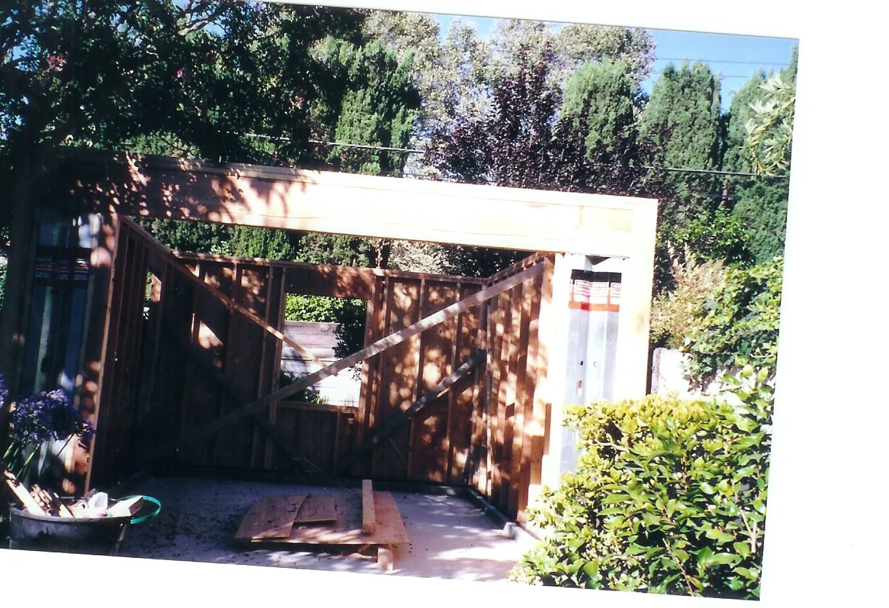 New garage construction progress
