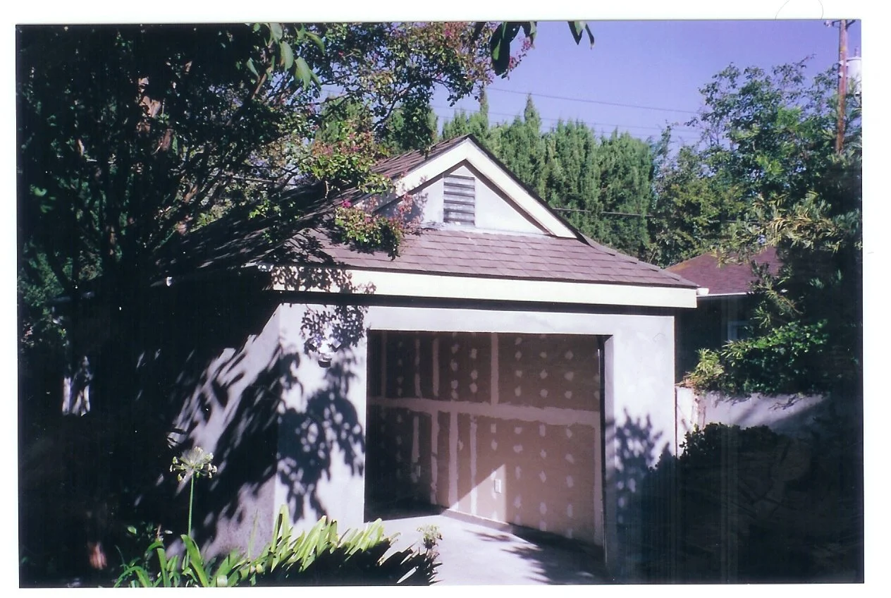 Garage construction framing detail