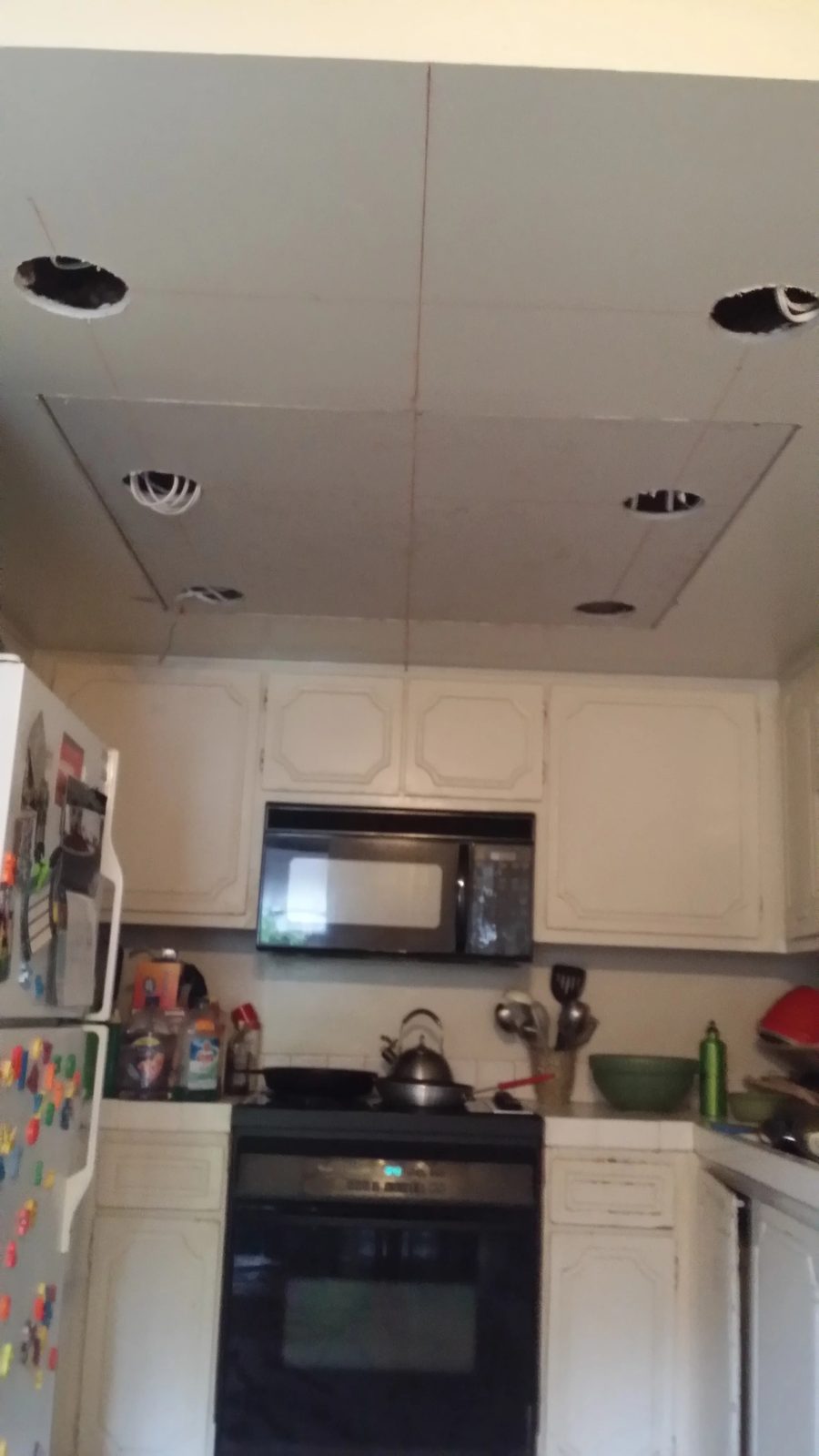 Kitchen renovation featuring new tile work