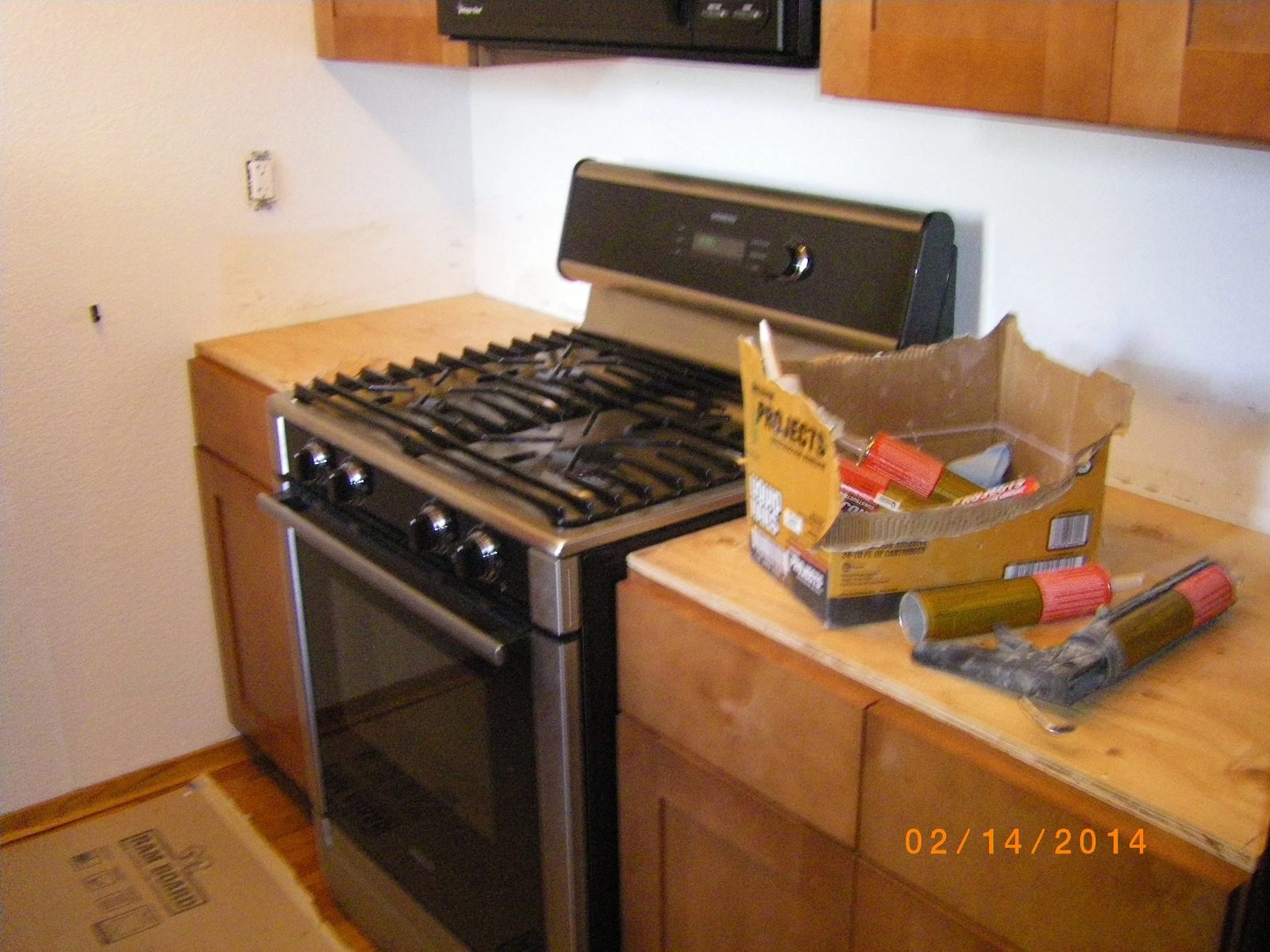 Remodeled kitchen with new hardware and fixtures