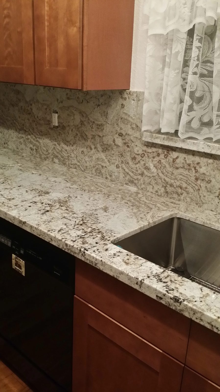 Finished kitchen remodel with granite counters