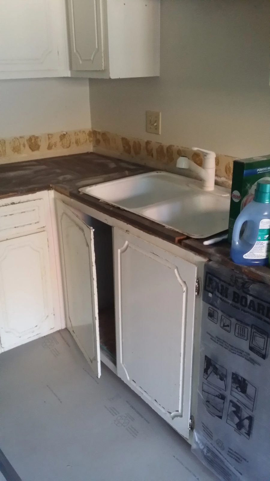 Kitchen renovation with updated electrical and lighting