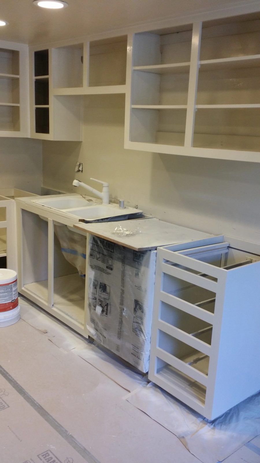 Kitchen renovation with expanded counter space