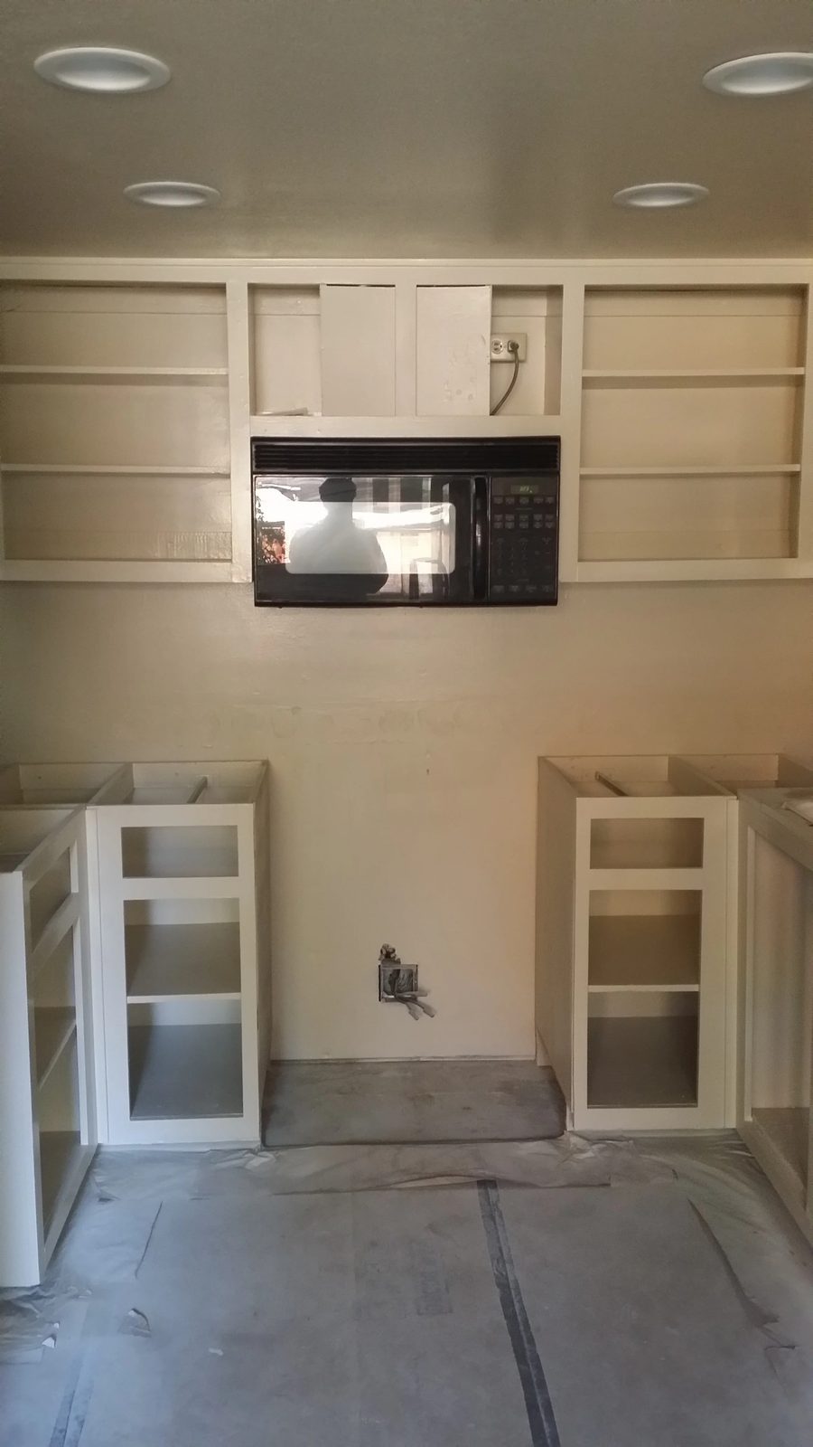 Kitchen upgrade featuring new flooring