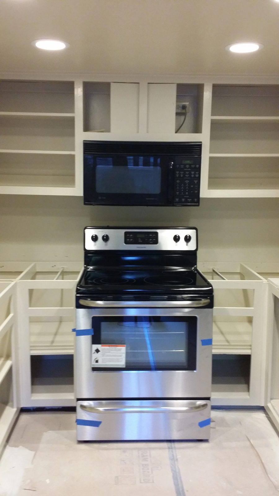 Kitchen remodeling with custom shelving