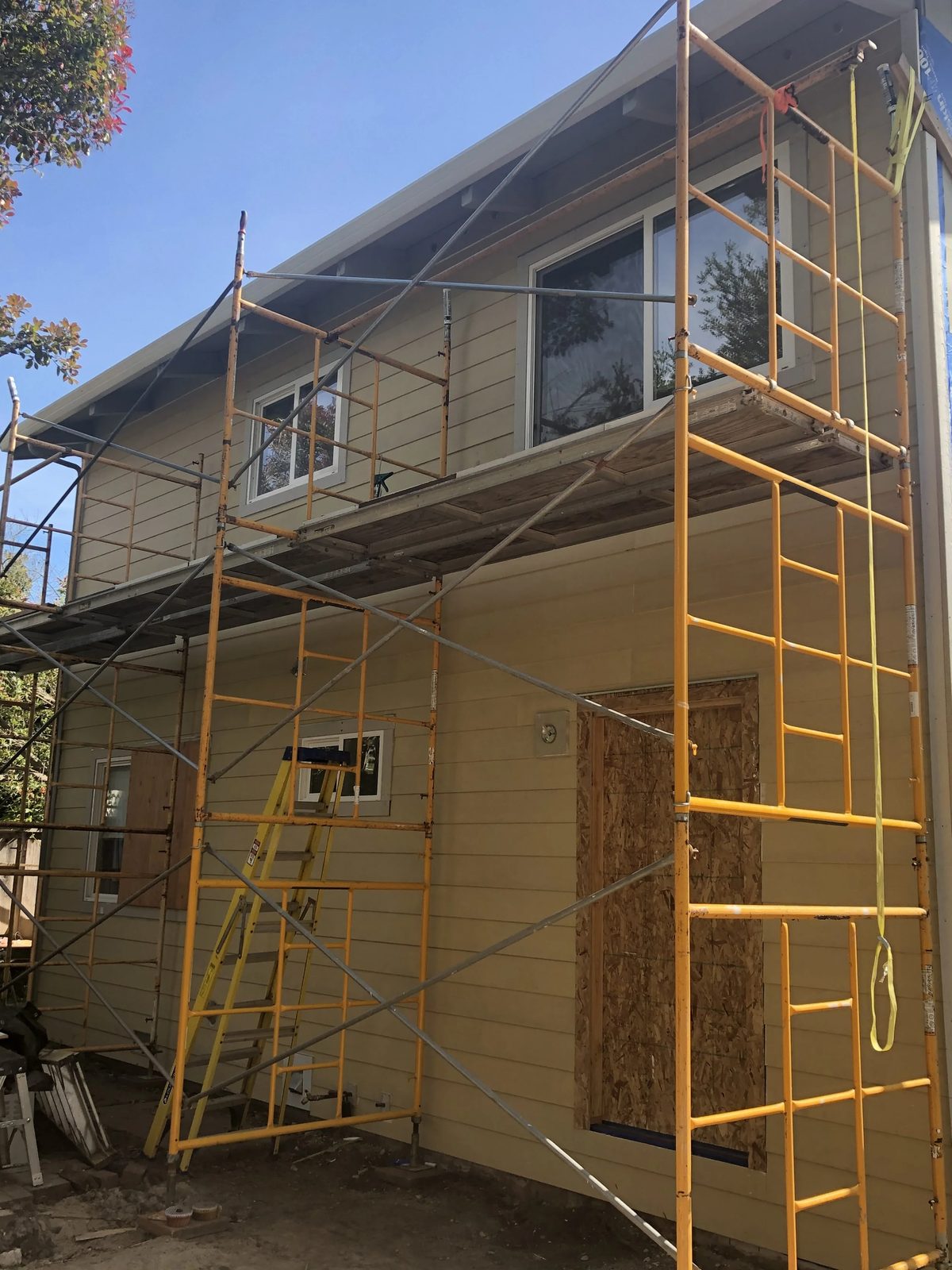 Professional siding work with clean finish