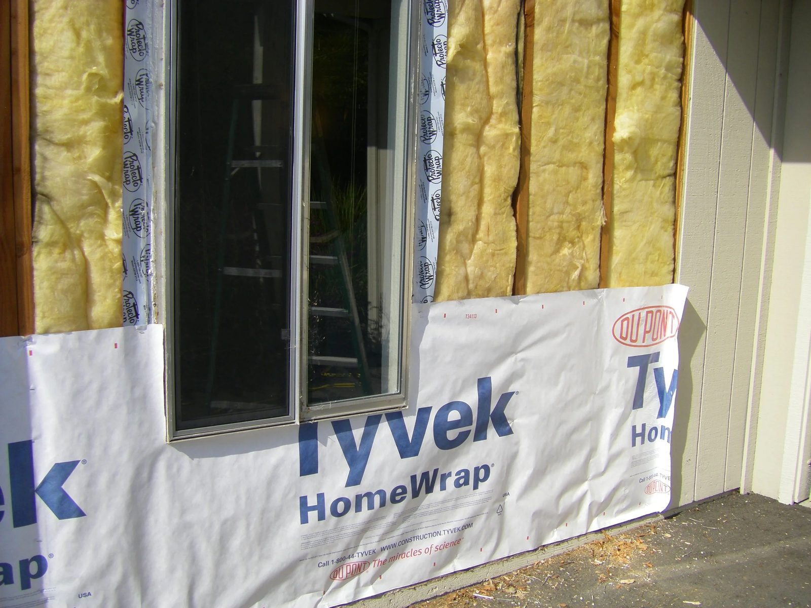 Casement window installed in residential home